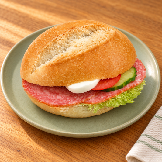 Belegtes Brötchen mit Schnick Schnack – Tismes Produktaufnahme, Ansicht 2