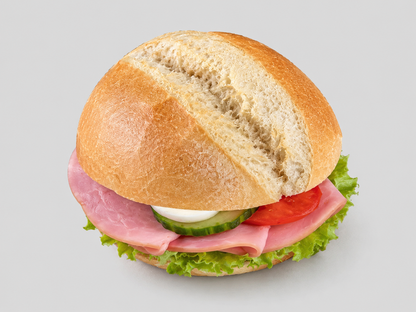 Belegtes Brötchen mit Schnick Schnack