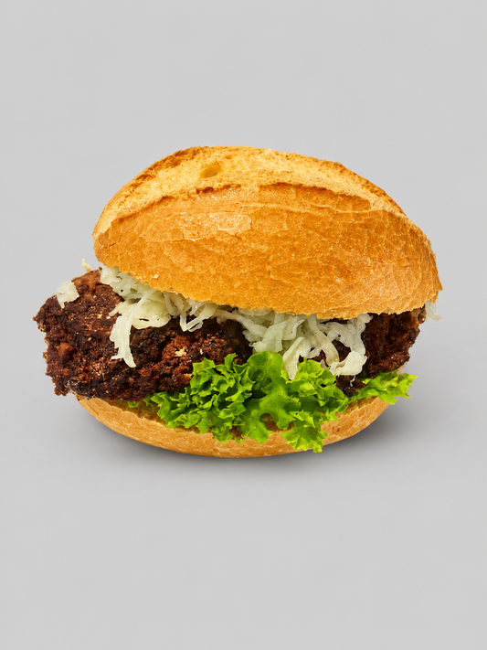 Frikadellenbrötchen mit Kraut