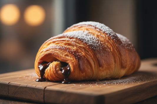 Schokocroissant – zart, schokoladig, verführerisch Bilder und Preis fehlen