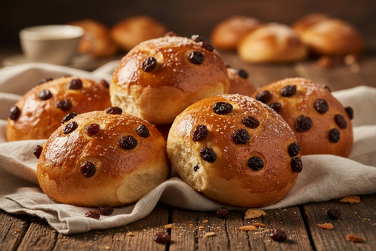 Rosinenbrötchen – süß, saftig, beliebt Bilder und Preis fehlen