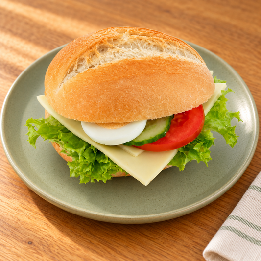 Belegtes Brötchen mit Schnick Schnack – Tismes Produktaufnahme, Ansicht 1