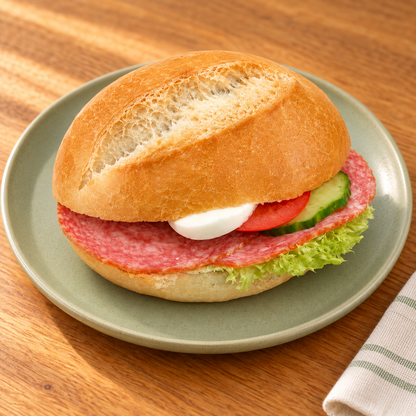 Belegtes Brötchen mit Schnick Schnack – Tismes Produktaufnahme, Ansicht 2