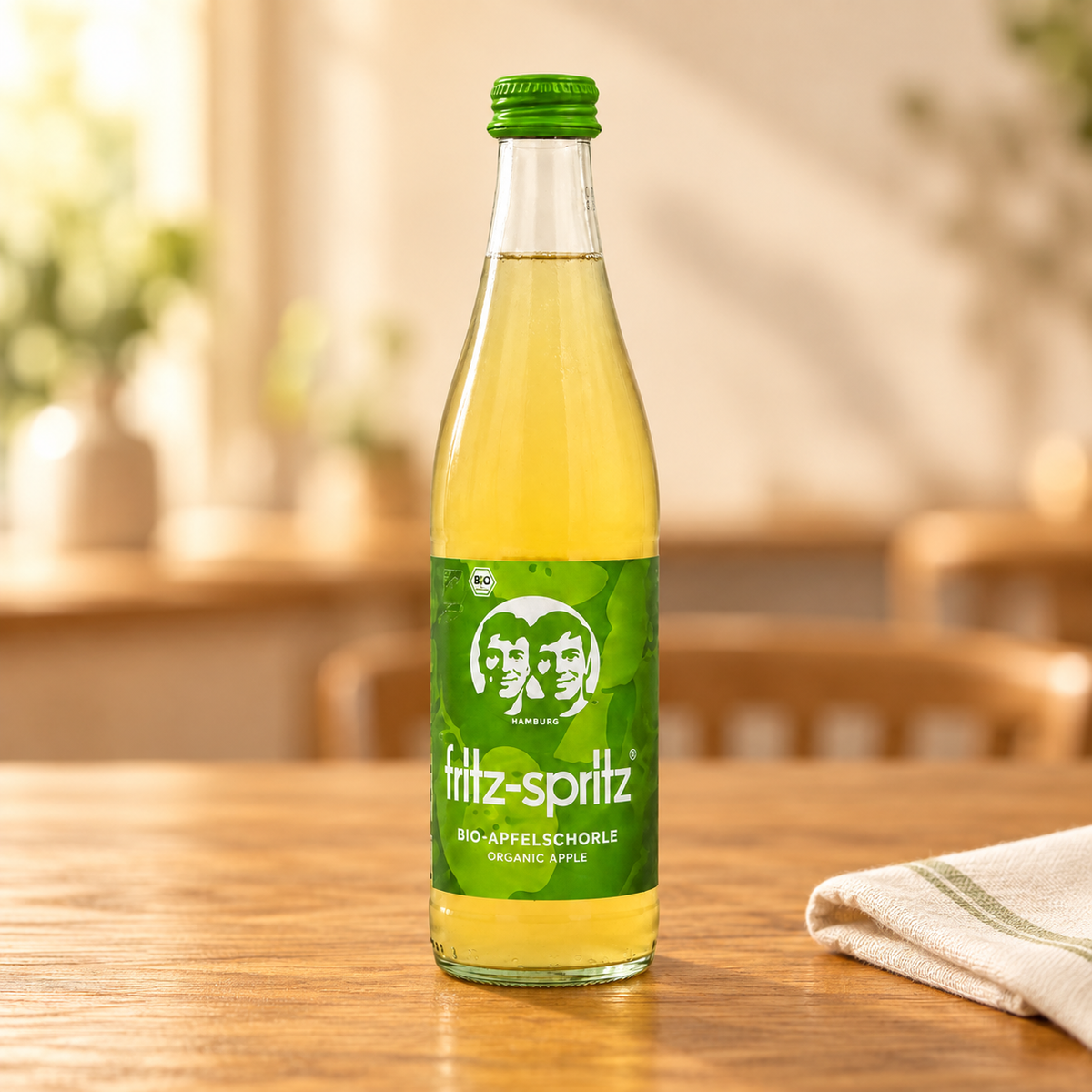 Fritz Spritz Apfelschorle 0,5l – Tismes Produktaufnahme, Ansicht 1
