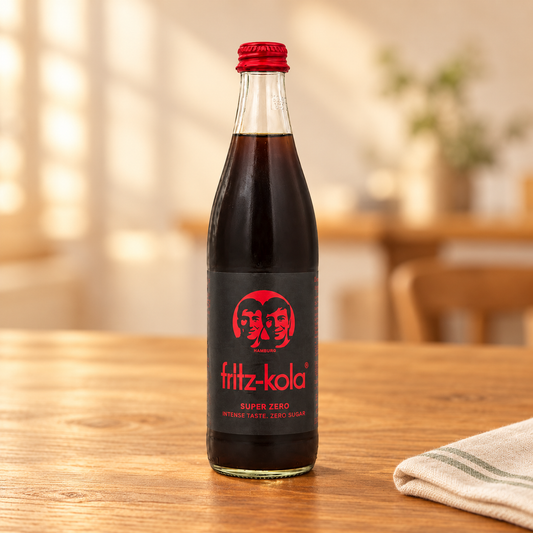 Fritz Kola super zero 0,5l – Tismes Produktaufnahme, Ansicht 1
