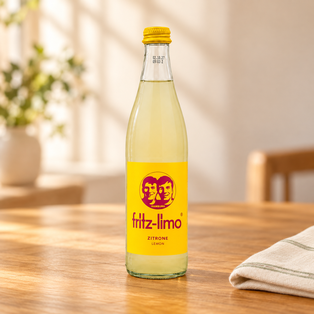 Fritz Limo Zitrone 0,5l – Tismes Produktaufnahme, Ansicht 1